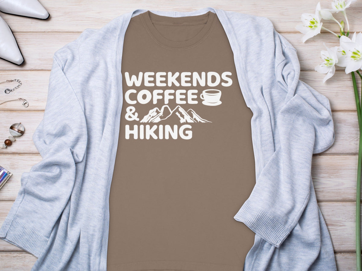 Weekends Coffee and Hiking Adventure Long Sleeve T-Shirt