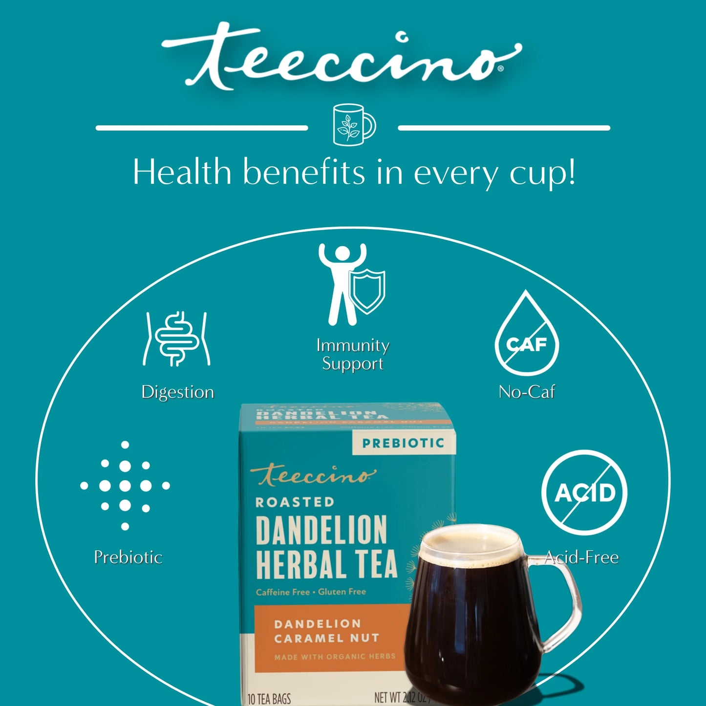 Dandelion Caramel Nut Roasted Herbal Tea