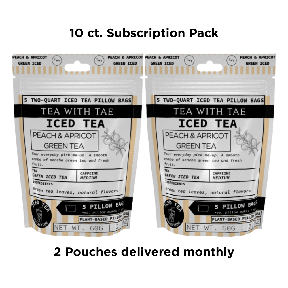 Peach & Apricot Green Iced Tea Pouch
