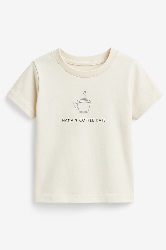 Mama's Coffee Date Organic Kids T-shirt