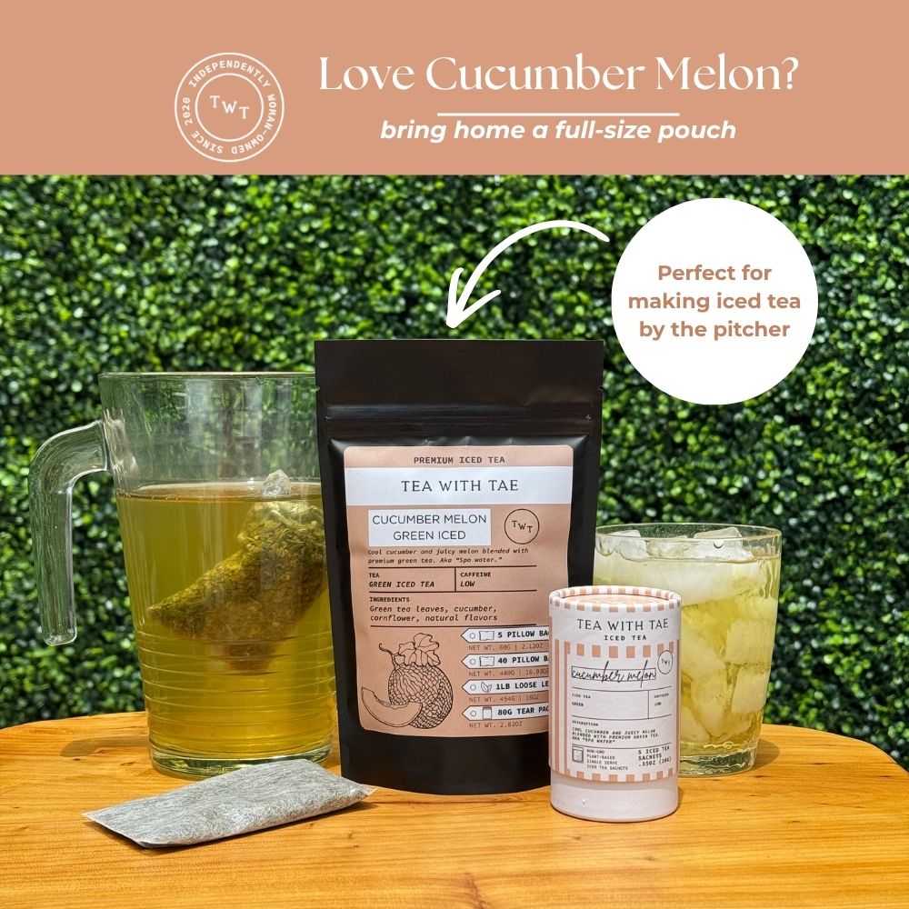 Cucumber Melon Green Iced Mini Tea Tube (5 iced sachets)