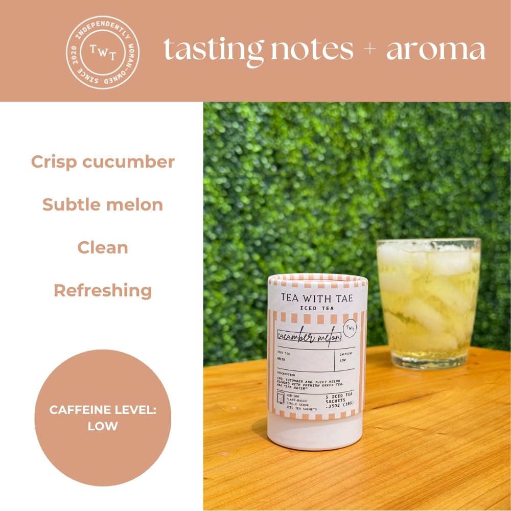 Cucumber Melon Green Iced Mini Tea Tube (5 iced sachets)