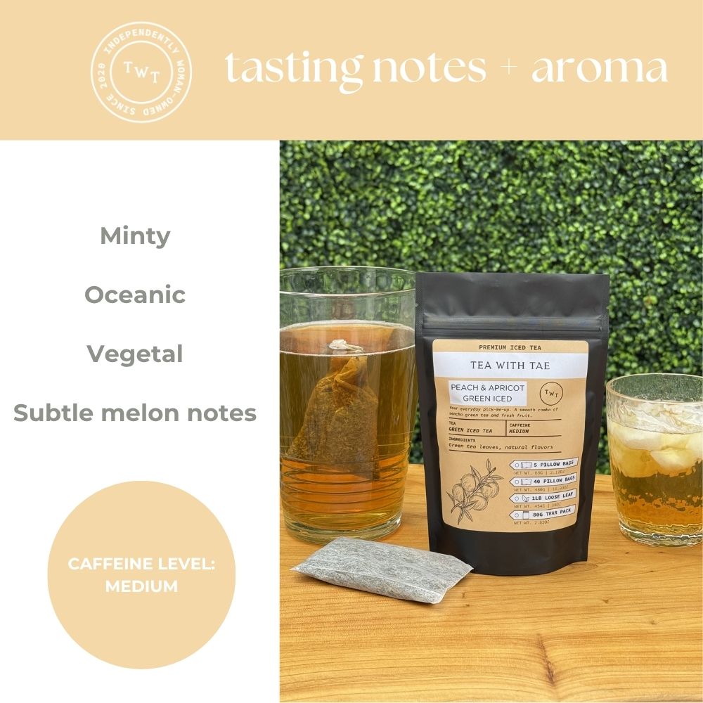 Peach & Apricot Green Iced Tea Pouch